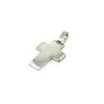 DIJE CRUZ DE PLATA MACIZA 925
