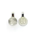 DIJE SAN BENITO DOBLE CARA PLATA 925
