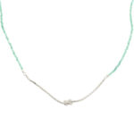 COLLAR LIVIANO CON PIEDRAS NATURALES DE PLATA 925