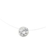 COLLAR DE TANZA CON CUBIC CIRCULAR DE PLATA 925
