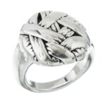 ANILLO TRAMA DE PLATA INFLADA