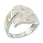 ANILLO VESTIGIO DE PLATA 925 CON NÁCAR