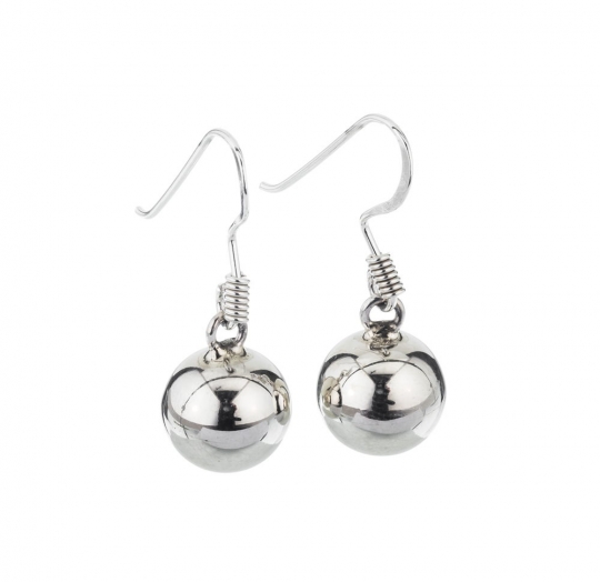 producto_744_1 AROS COLGANTES ESFERA GRANDE DE PLATA 925 - Imagen 1