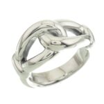 ANILLO ENLACE DE PLATA INFLADA 925