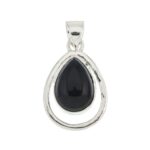 DIJE DE PLATA 925 CON PIEDRA EN GOTA