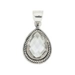 DIJE DE PLATA 925 CON PIEDRA GOTA