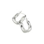 AROS ARGOLLA RECTANGULAR DE PLATA 925 INFLADA