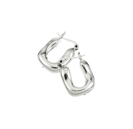 producto_9522_1 AROS ARGOLLA RECTANGULAR DE PLATA 925 INFLADA - Imagen 1
