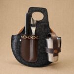 SET ASADO SIMIL CUERO CON VASO - Imagen 3