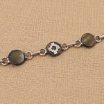 PULSERA DE ALPACA Y ASTA CIRCULOS