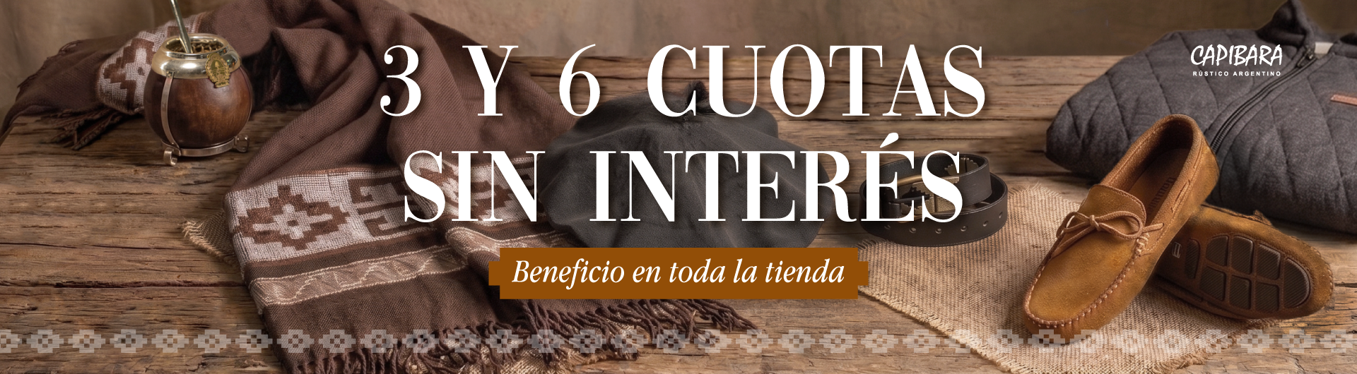 3 y 6 cuotas sin interés