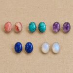 AROS PASANTE DE ALPACA CON PIEDRA