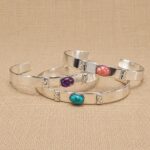 PULSERA SEMI ESCLAVA PIEDRA CENTRAL