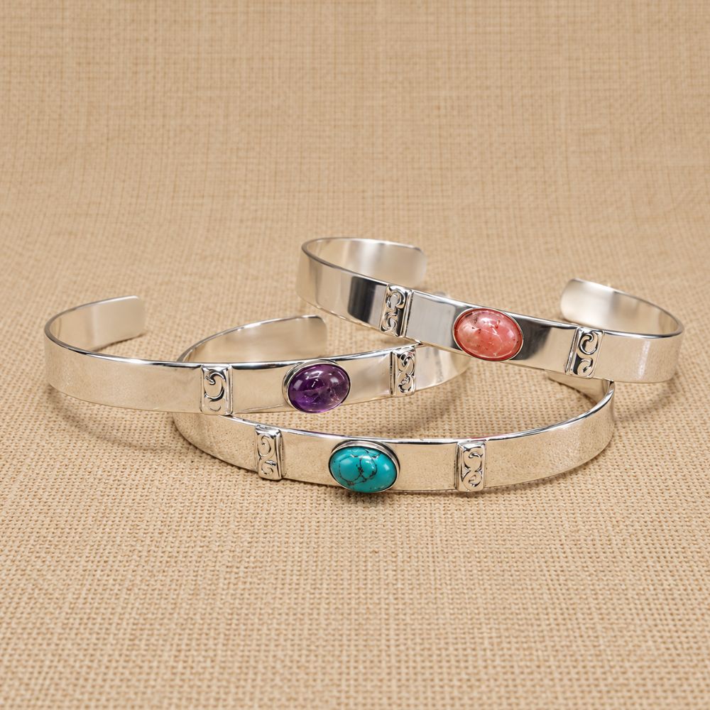 DGC330 (1) PULSERA SEMI ESCLAVA PIEDRA CENTRAL - Imagen 1
