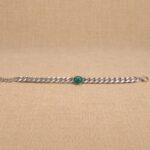 PULSERA CADENA GRUESA CON PIEDRA CENTRAL - Imagen 4