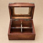 CAJA DE TÉ DE CARDÓN Y ALPACA DE 4 DIVISIONES - Imagen 2