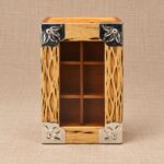 CAJA DE TÉ DE CARDÓN Y ALPACA DE 6 DIVISIONES - Imagen 5