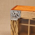 CAJA DE TÉ DE CARDÓN Y ALPACA DE 6 DIVISIONES - Imagen 4