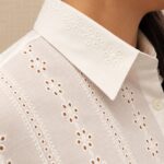 CAMISA AGATA 3/4 DE BRODERIE - Imagen 2