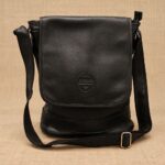 MORRAL DE CUERO CON SOLAPA
