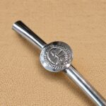 BOMBILLA DE ALPACA CON APLIQUE ESCUDO - Imagen 2